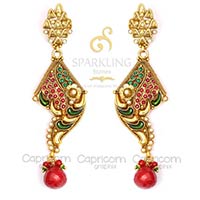 Manufacturers Exporters and Wholesale Suppliers of Bandhai Earrings Ahmedabad Gujarat